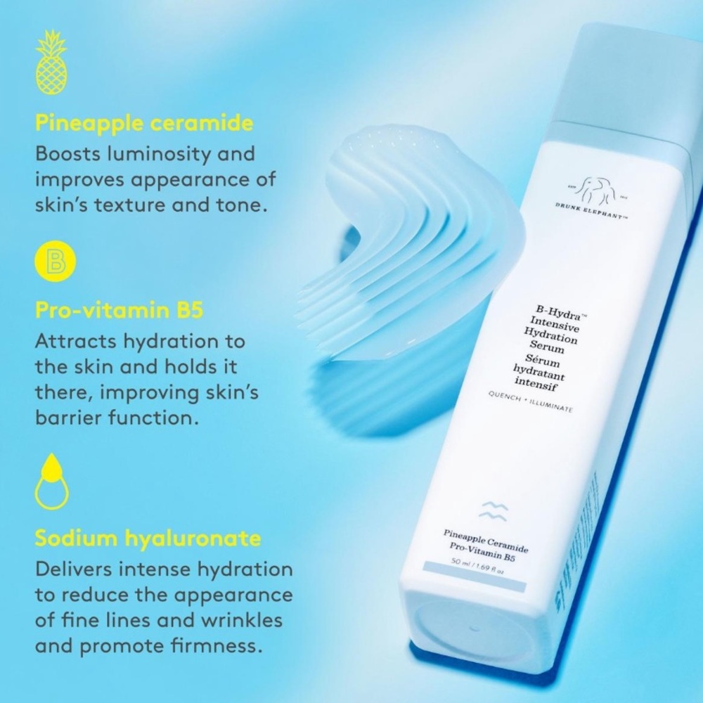 $10❤️‍🔥 LAST 1! Drunk Elephant B-Hydra Intensive Hydration Serum 🐘💧 NEW - Picture 5 of 10